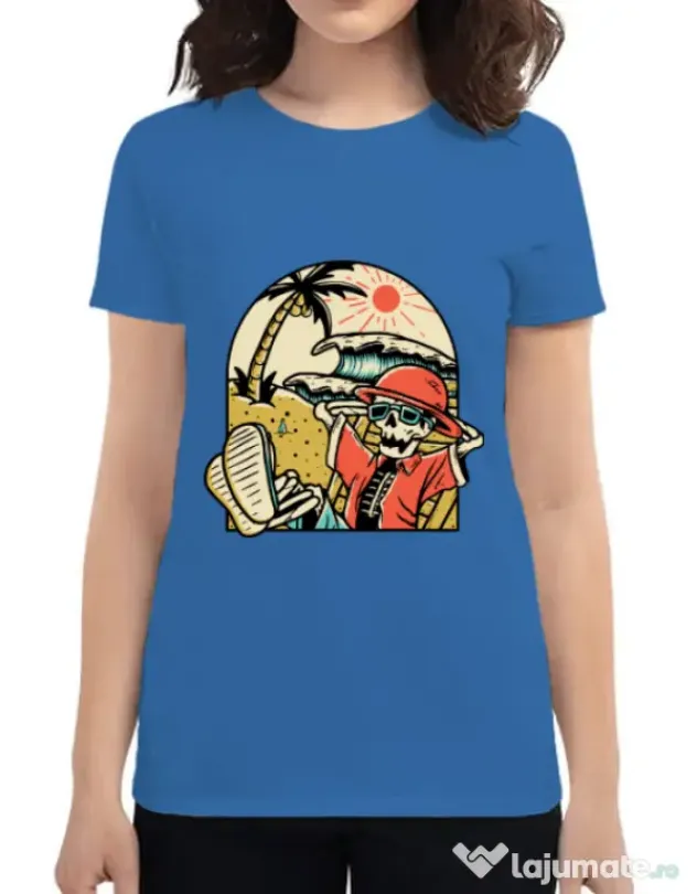 Tricou ADLER dama Have a Break Albastru azuriu