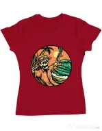 Tricou ADLER dama Have a Nice Day Rosu