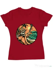Tricou ADLER dama Have a Nice Day Rosu