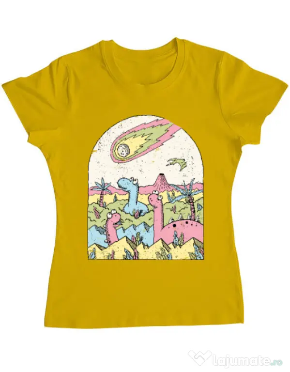Tricou ADLER dama Asteroid Galben