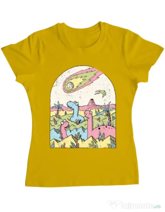 Tricou ADLER dama Asteroid Galben