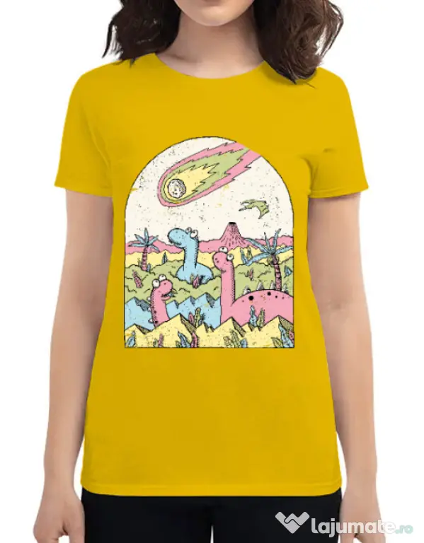Tricou ADLER dama Asteroid Galben