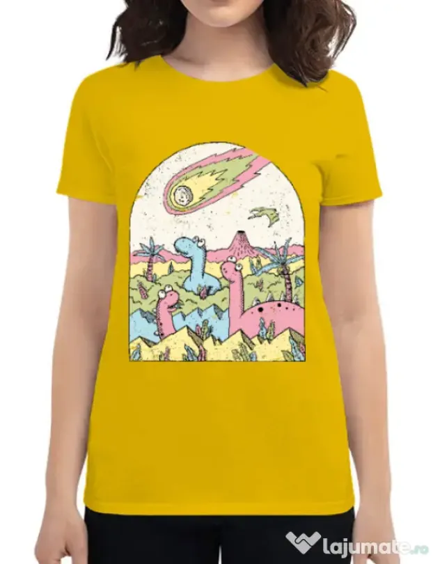 Tricou ADLER dama Asteroid Galben