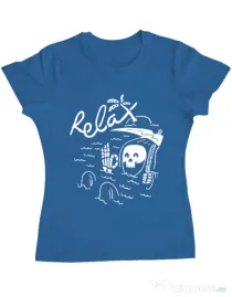 Tricou ADLER dama Relax Albastru azuriu