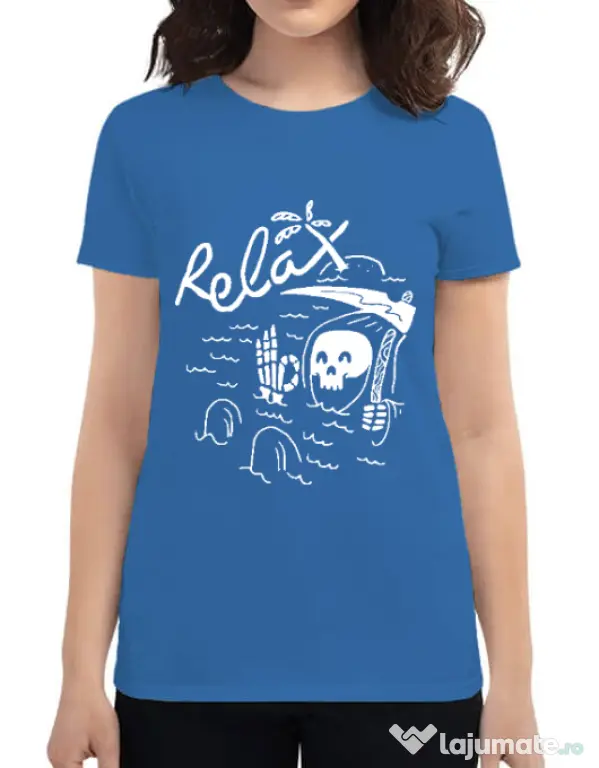 Tricou ADLER dama Relax Albastru azuriu