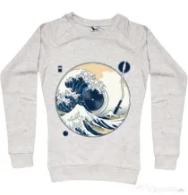 Bluza ADLER dama The Great Wave off Sound Migdala melanj