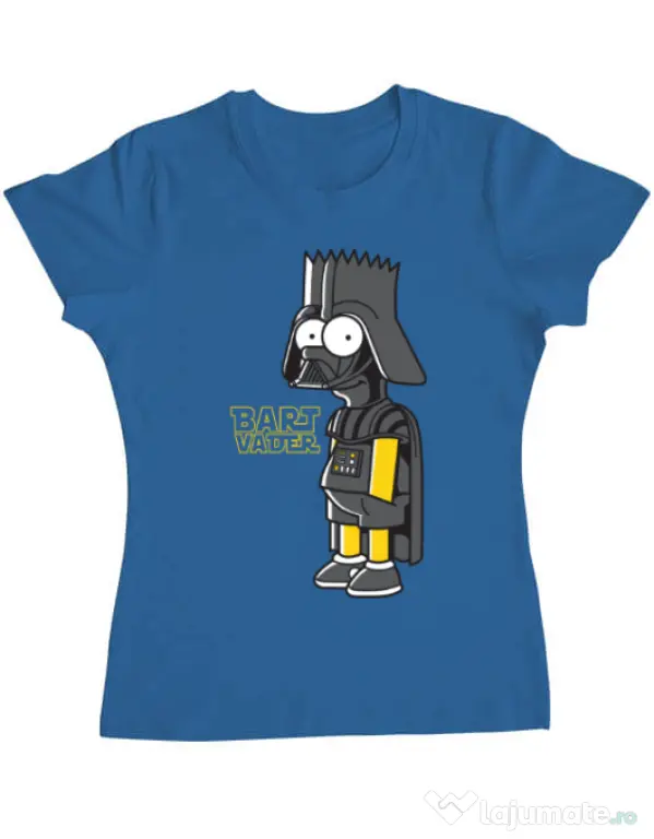Tricou ADLER dama Bart Vader Albastru azuriu