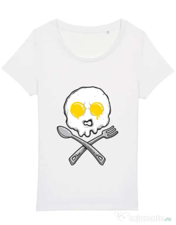 Tricou STANLEY STELLA dama Eggskull Alb