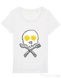 Tricou STANLEY STELLA dama Eggskull Alb