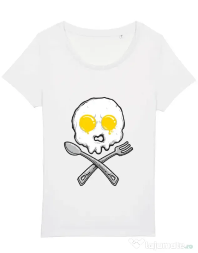 Tricou STANLEY STELLA dama Eggskull Alb