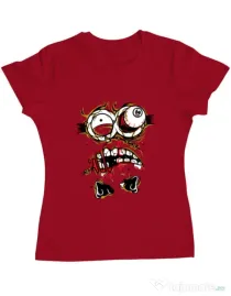 Tricou ADLER dama Zombienion Rosu