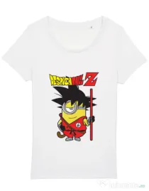 Tricou STANLEY STELLA dama Despicaball Z Son Goku Alb