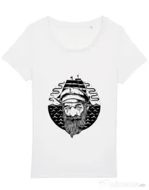 Tricou STANLEY STELLA dama Old Helmsman Alb