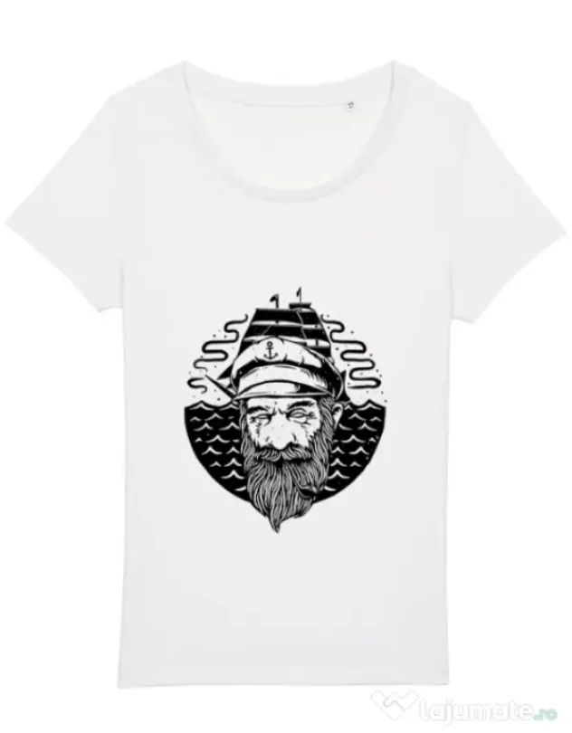 Tricou STANLEY STELLA dama Old Helmsman Alb