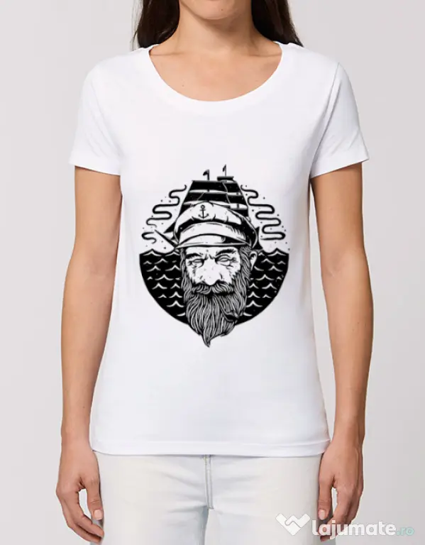 Tricou STANLEY STELLA dama Old Helmsman Alb