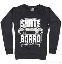 Bluza ADLER dama Skate Board Negru melanj