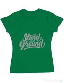 Tricou ADLER dama Stand Your Ground Verde mediu