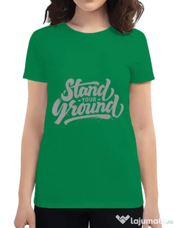 Tricou ADLER dama Stand Your Ground Verde mediu