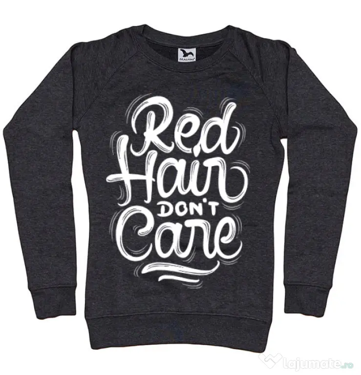 Bluza ADLER dama Red Hair Dont Care Negru melanj