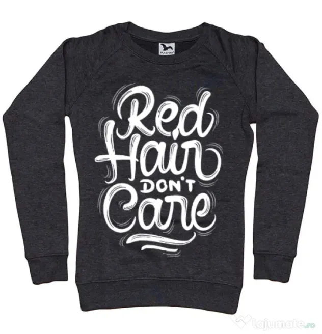 Bluza ADLER dama Red Hair Dont Care Negru melanj