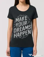Tricou STANLEY STELLA dama Make your dreams happen Negru
