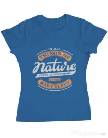 Tricou ADLER dama Nature Albastru azuriu