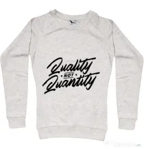 Bluza ADLER dama Quality not quantity Migdala melanj
