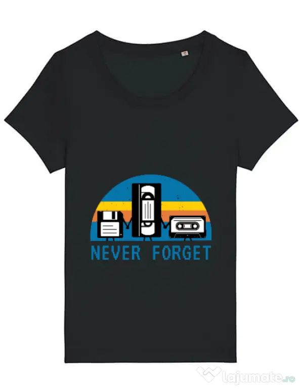 Tricou STANLEY STELLA dama Never forget Negru