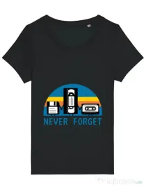 Tricou STANLEY STELLA dama Never forget Negru