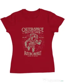 Tricou ADLER dama Astronaut Rosu