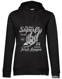 Hoodie dama cu gluga Superfly Negru