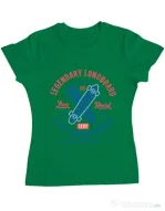 Tricou ADLER dama Legendary Longboard Verde mediu