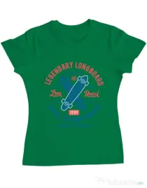 Tricou ADLER dama Legendary Longboard Verde mediu