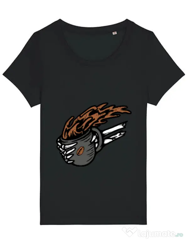 Tricou STANLEY STELLA dama Coffee First Negru