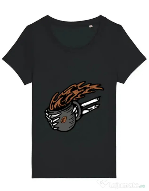Tricou STANLEY STELLA dama Coffee First Negru