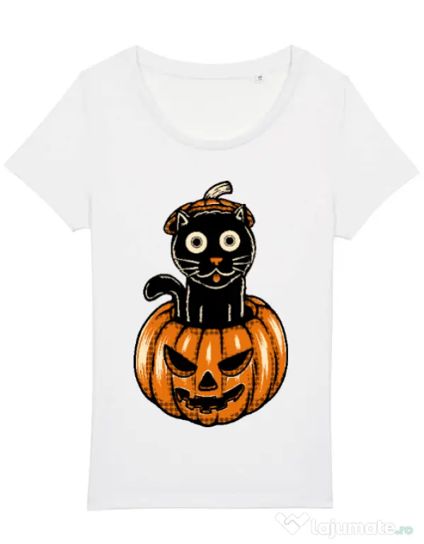 Tricou STANLEY STELLA dama Pumpcat Alb