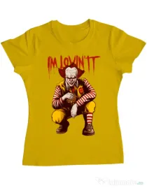 Tricou ADLER dama I'm Lovin IT Galben