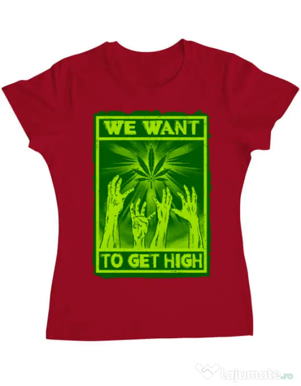 Tricou ADLER dama High zombies Rosu