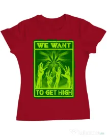 Tricou ADLER dama High zombies Rosu