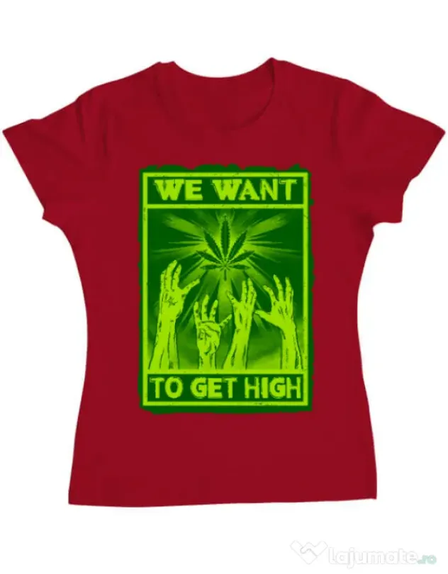 Tricou ADLER dama High zombies Rosu