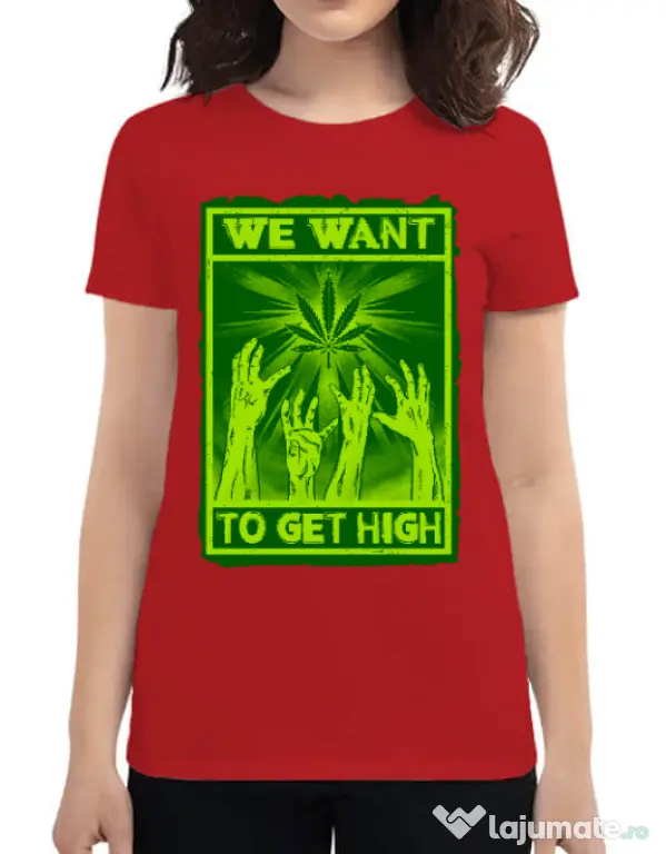 Tricou ADLER dama High zombies Rosu