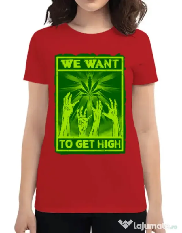 Tricou ADLER dama High zombies Rosu