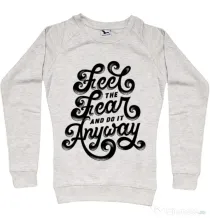 Bluza ADLER dama Feel The Fear And Do It Anyway Migdala melanj