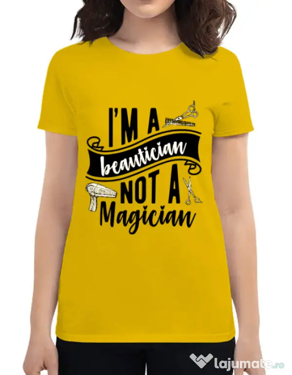 Tricou ADLER dama Beautician Galben