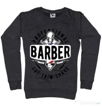 Bluza ADLER dama Professional barber Negru melanj
