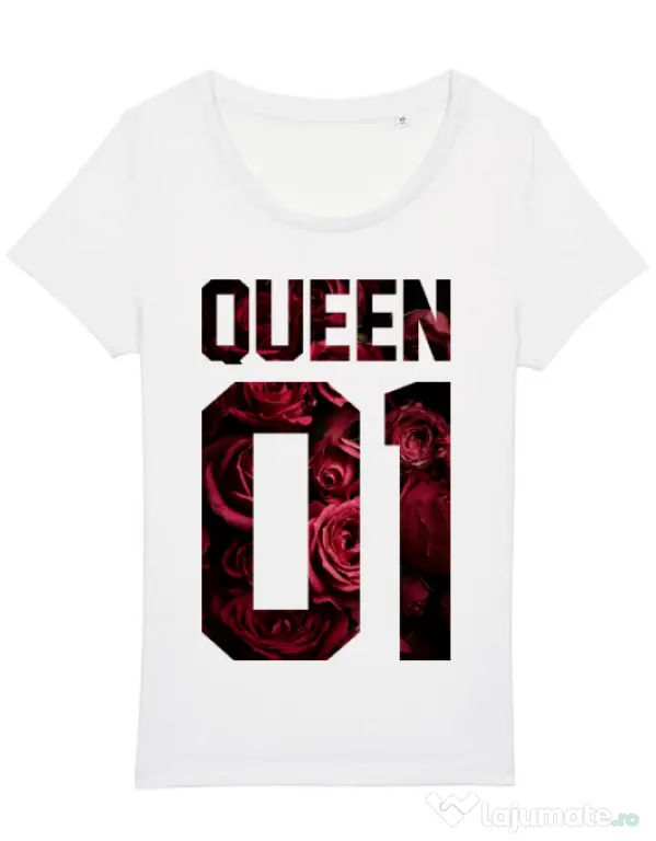 Tricou STANLEY STELLA dama Flower queen Alb