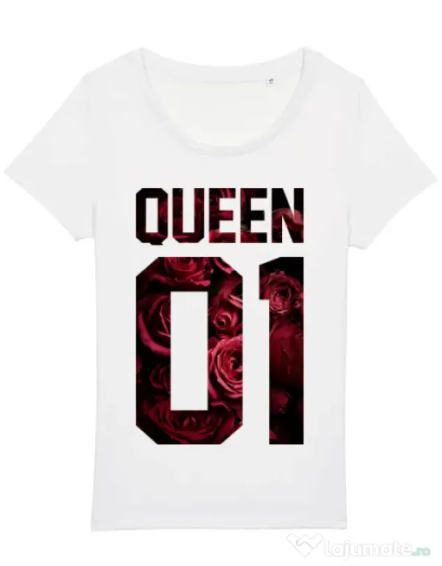 Tricou STANLEY STELLA dama Flower queen Alb