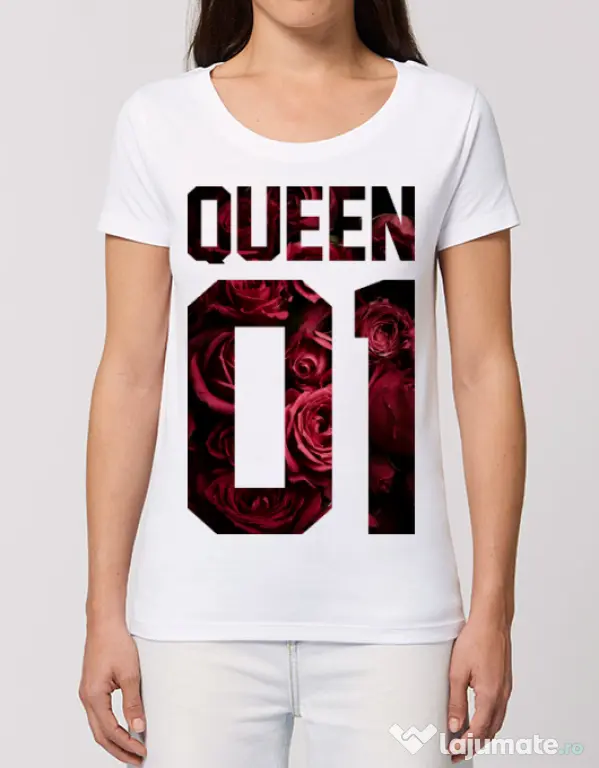 Tricou STANLEY STELLA dama Flower queen Alb