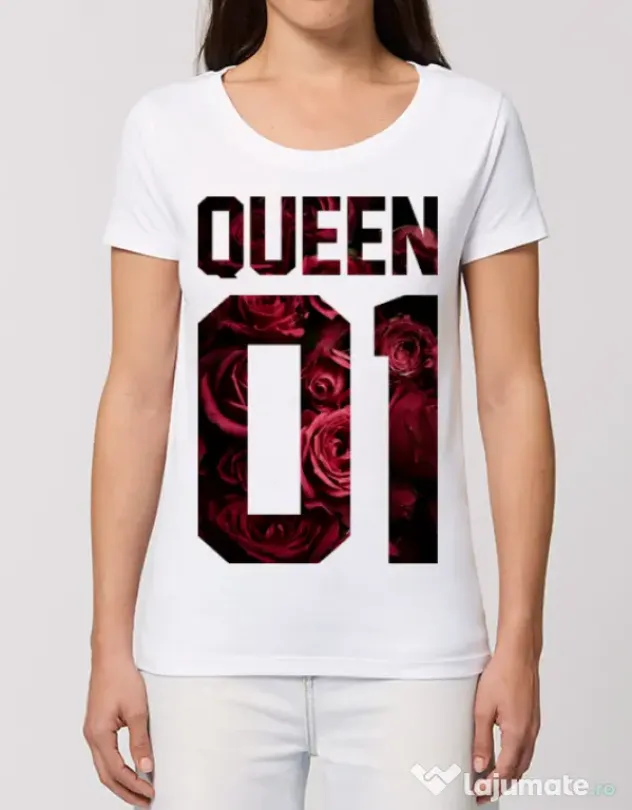 Tricou STANLEY STELLA dama Flower queen Alb