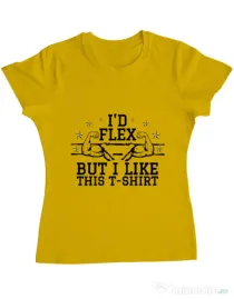 Tricou ADLER dama I like this tshirt Galben